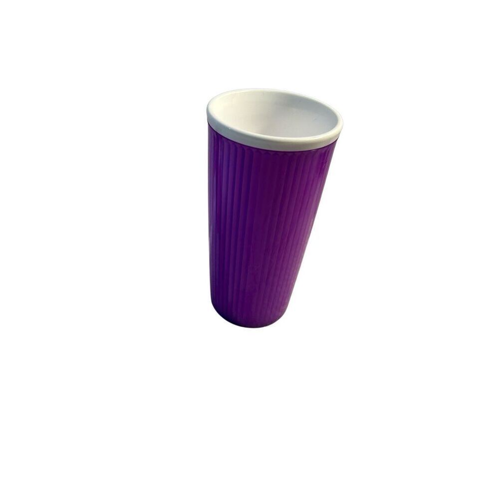 Tupperware purple 8" tumbler insulated double‎ wall cup